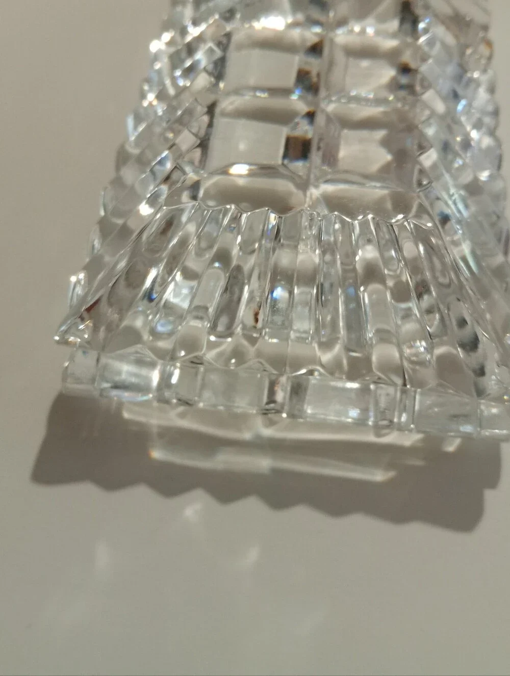 Waterford Vintage Heavy Paperweight  2x4 Clear Crystal Rectangular Decorative